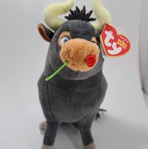 TY Beanie Baby 8" Ferdinand the Bull Plush Animal 2017